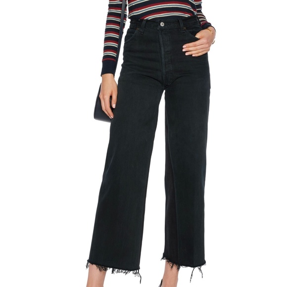 Re/Done Denim - Re/Done Levi’s high-rise wide-leg jeans - 25